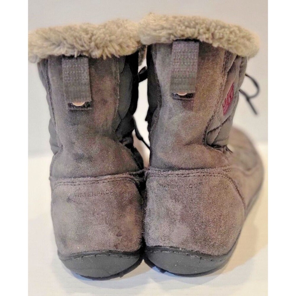 Columbia Minx Shorty Boots Womens 9.5 Gray Waterproof Faux Fur 200 Gram